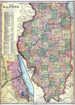 Illinois State Map, Henry County 1911